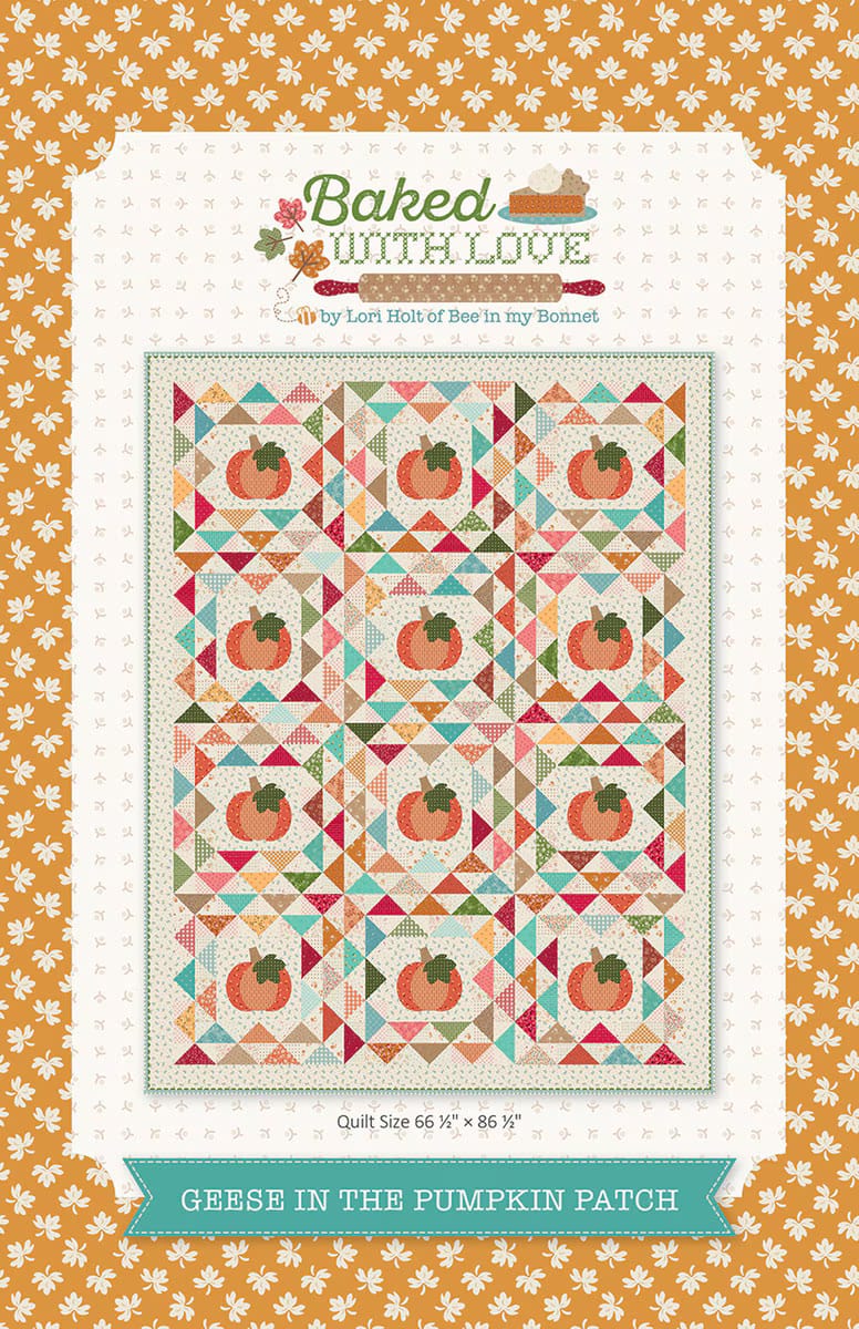 Geese In The Pumpkin Patch Quilt Pattern by Lori Holt for Riley Blake Designs