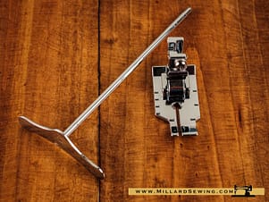 Quilting Foot (1/4") With Guide for for Low Shank/Vertical Needle Sewing Machine