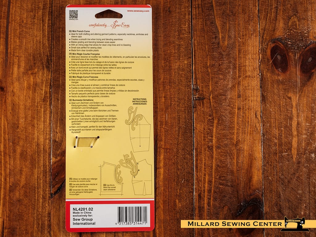 Ruler, French Curve 8.5" By Sew Easy