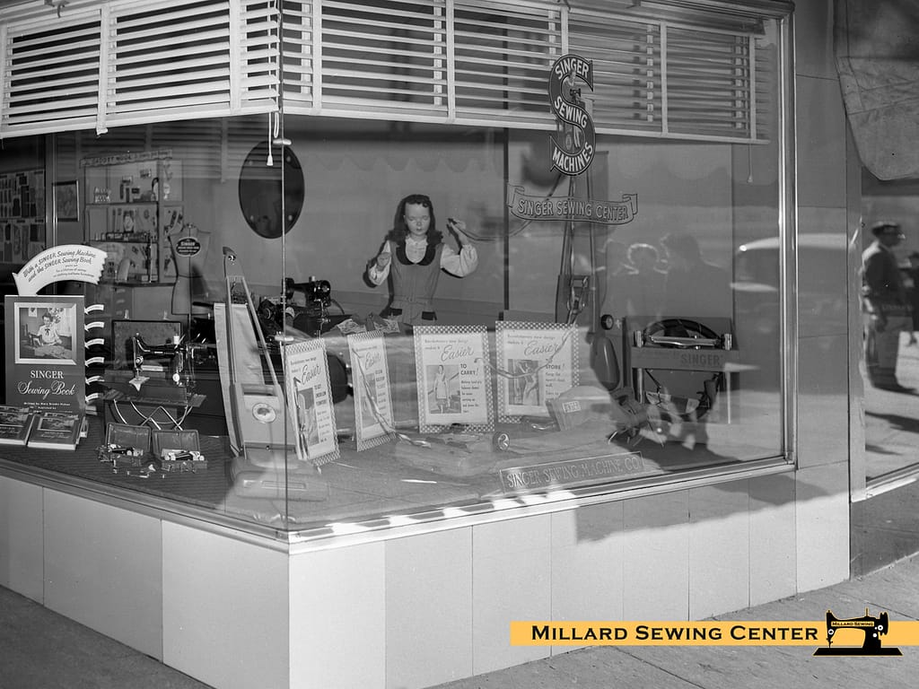 Singer Sewing Center Downtown Omaha Nebraska Window Display