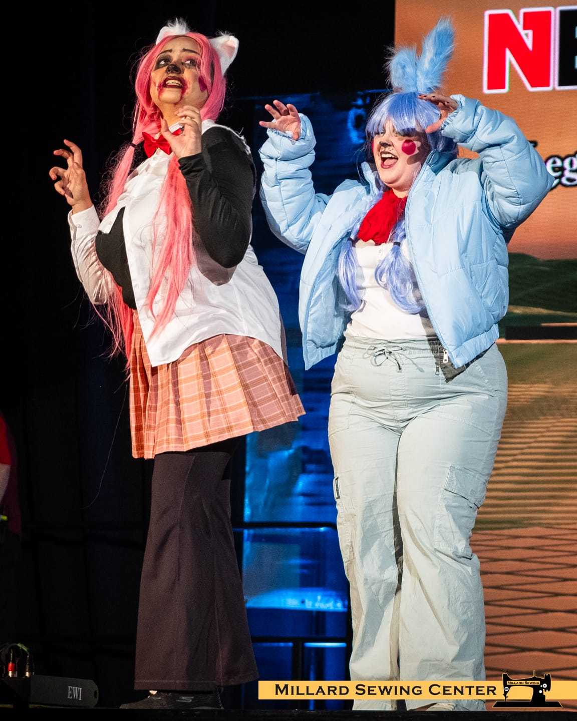 Alphabet Mafia as Mangle and Toy Bonnie (Five Nights at Freddys 2)