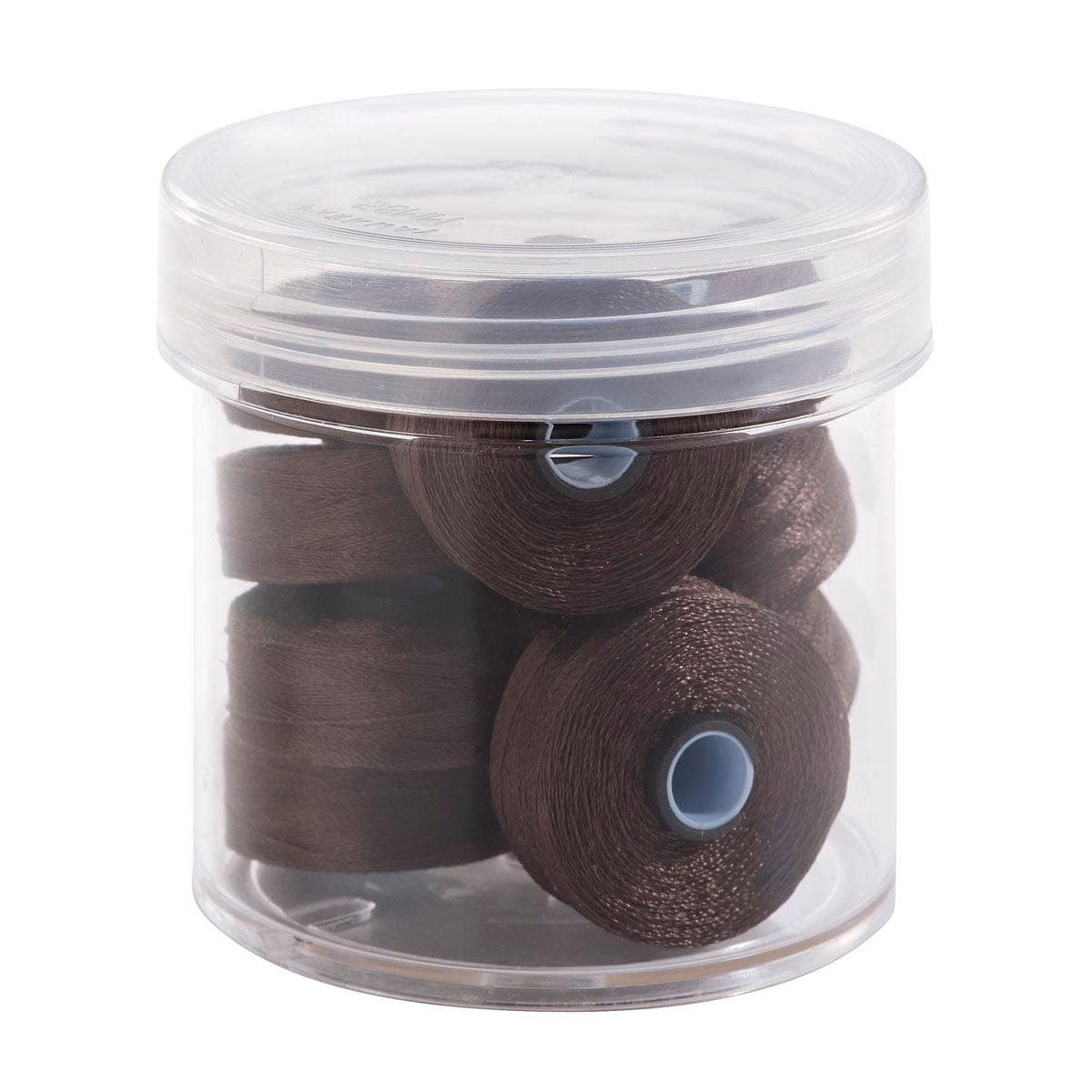 Pre-Wound Bobbins, M Class, Magna-Glide Delights 40wt Trilobal Polyester Thread in 24625 Brunette by FilTec (10 Pack)