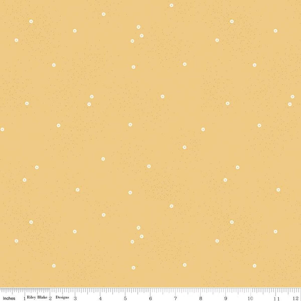 100% Cotton Fabric, 43"/44" Wide in Dainty Daisy Honey by Riley Blake Designs