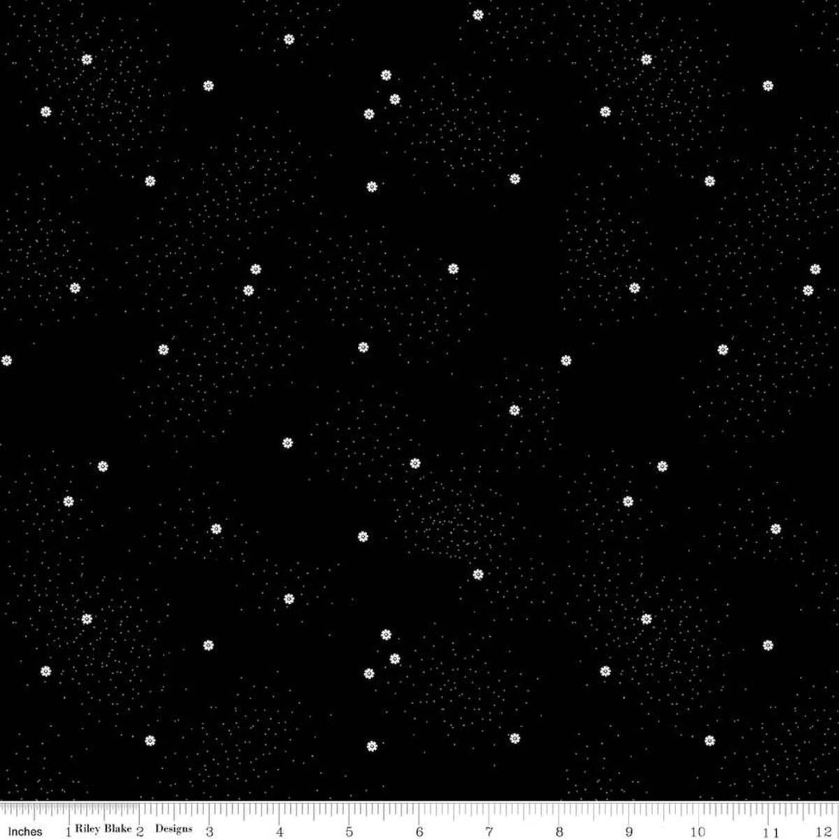 100% Cotton Fabric, 43"/44" Wide in Dainty Daisy Licorice by Riley Blake Designs