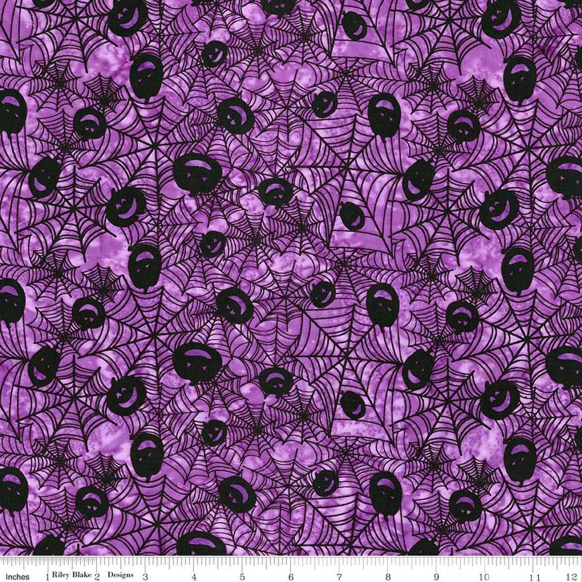 Cotton Fabric, 43"/44" Wide Batiks in Whispering Hallows Glossy Grape by Riley Blake