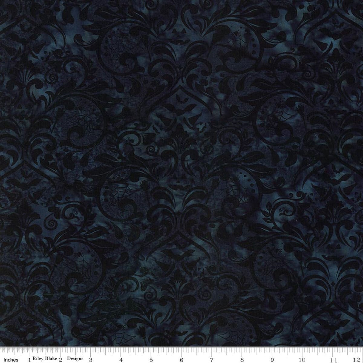 Cotton Fabric, 43"/44" Wide Batiks in Whispering Hallows Raven by Riley Blake