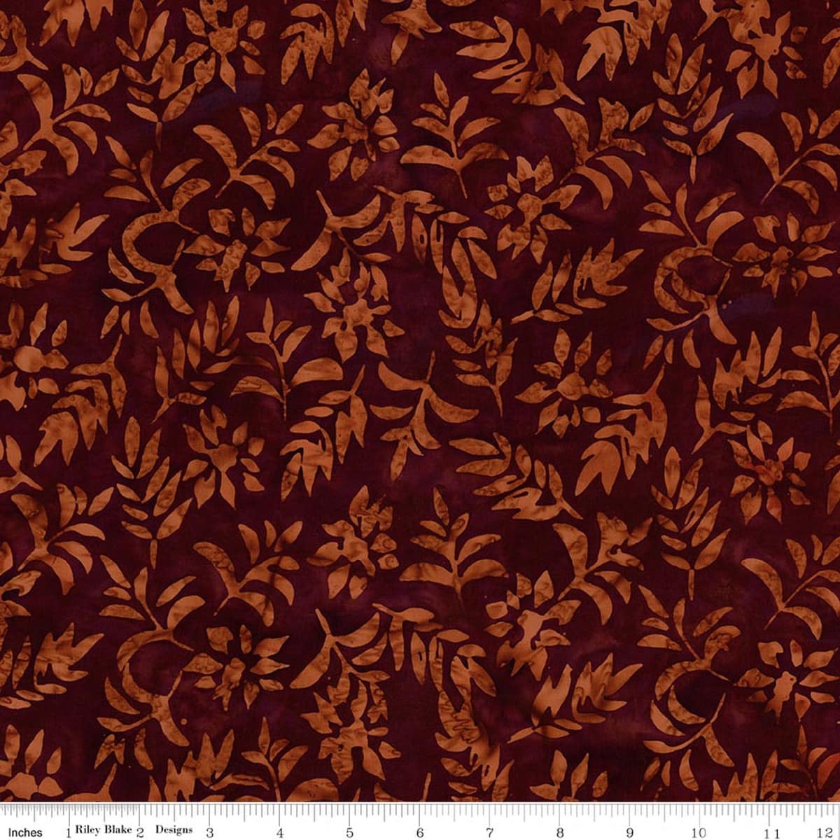 Cotton Fabric, 43"/44" Wide Batiks in Holiday Charm Gingerbread by Riley Blake