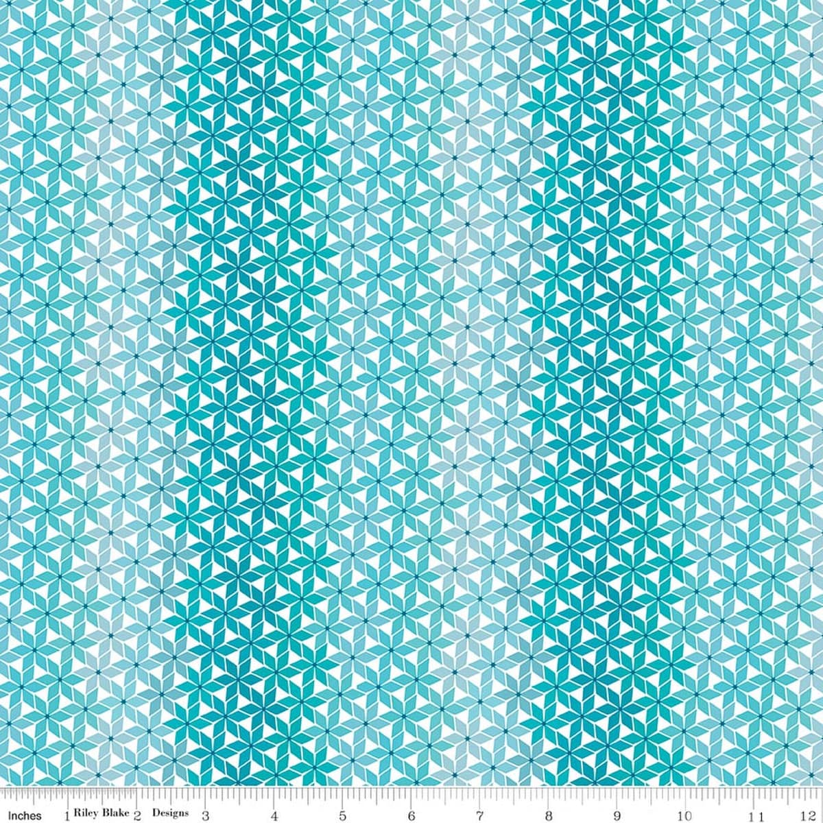 Cotton Fabric, 43"/44" Wide Chasing Rainbows in Stellar Weave Aqua by Riley Blake