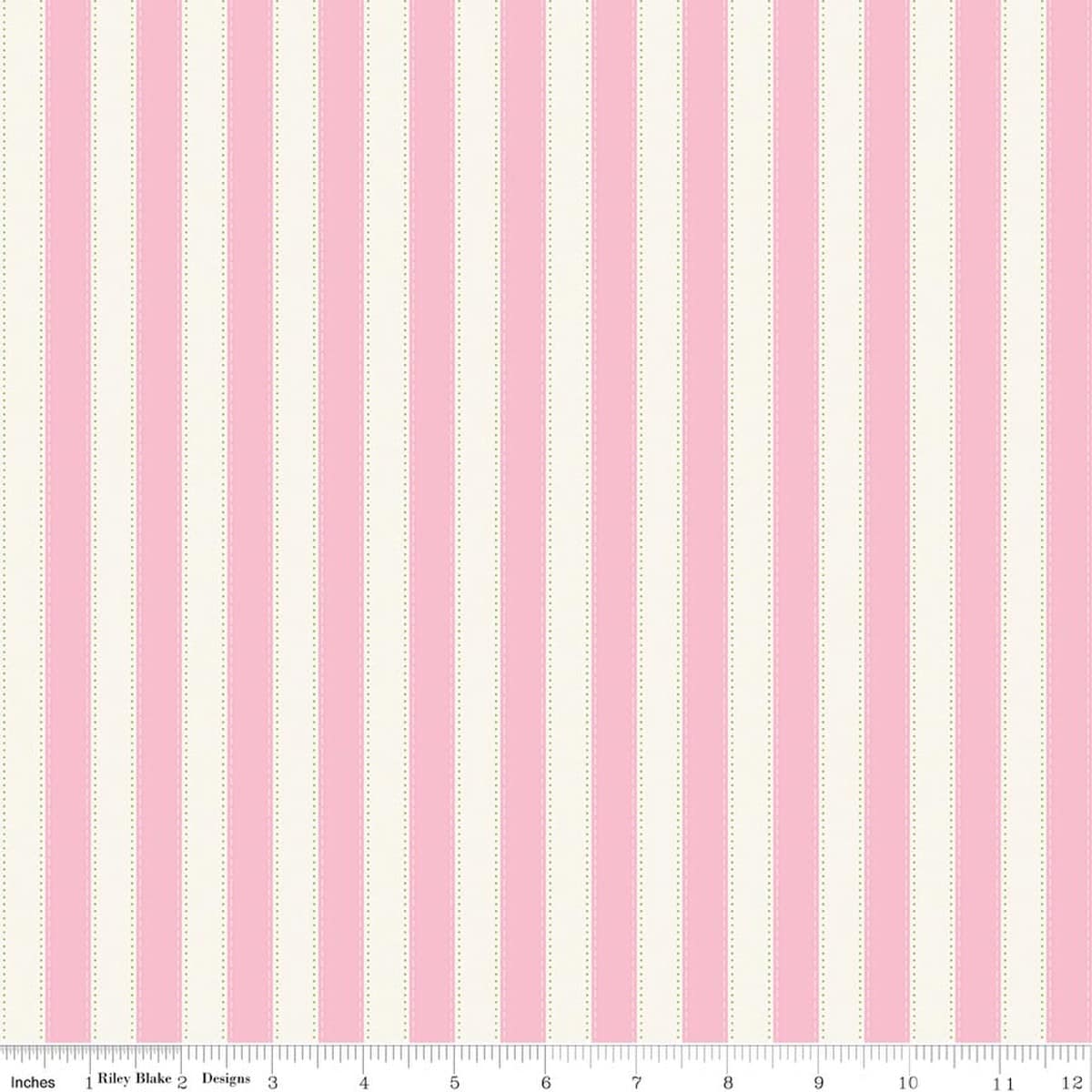 Cotton Fabric, 43"/44" Wide The World of Strawberry Shortcake™ in Stripes Pink by Riley Blake Designs