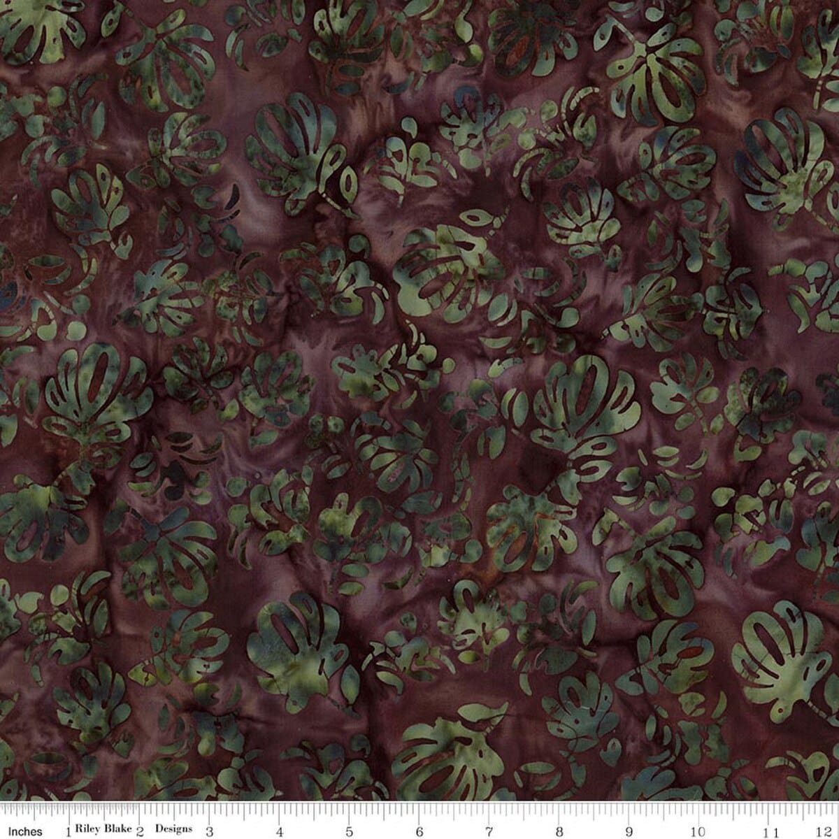 Cotton Fabric, 43"/44" Wide Batiks in Legacy Blackberry Steel by Riley Blake Designs