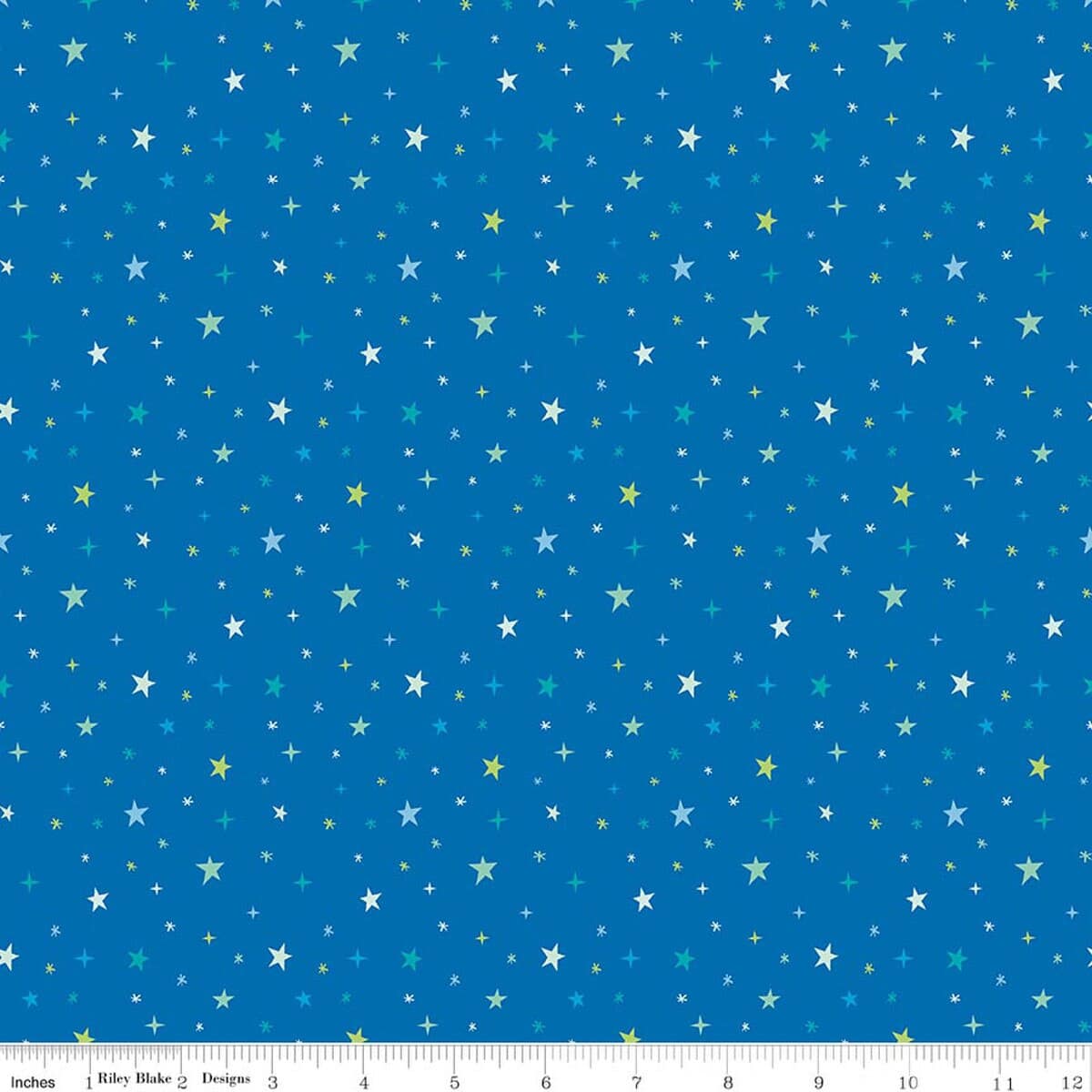 Cotton Fabric, 43"/44" Wide Brave Your Way in Beyond the Stars Cobalt by Riley Blake Designs