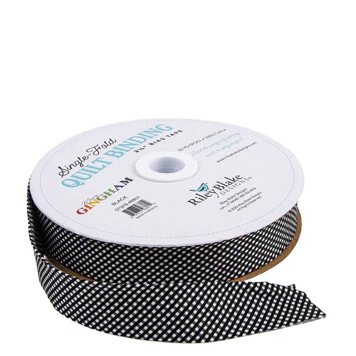 Bias Tape: Gingham 2 1/2" Single Fold Available in Multiple Colors by Riley Blake - Image 8