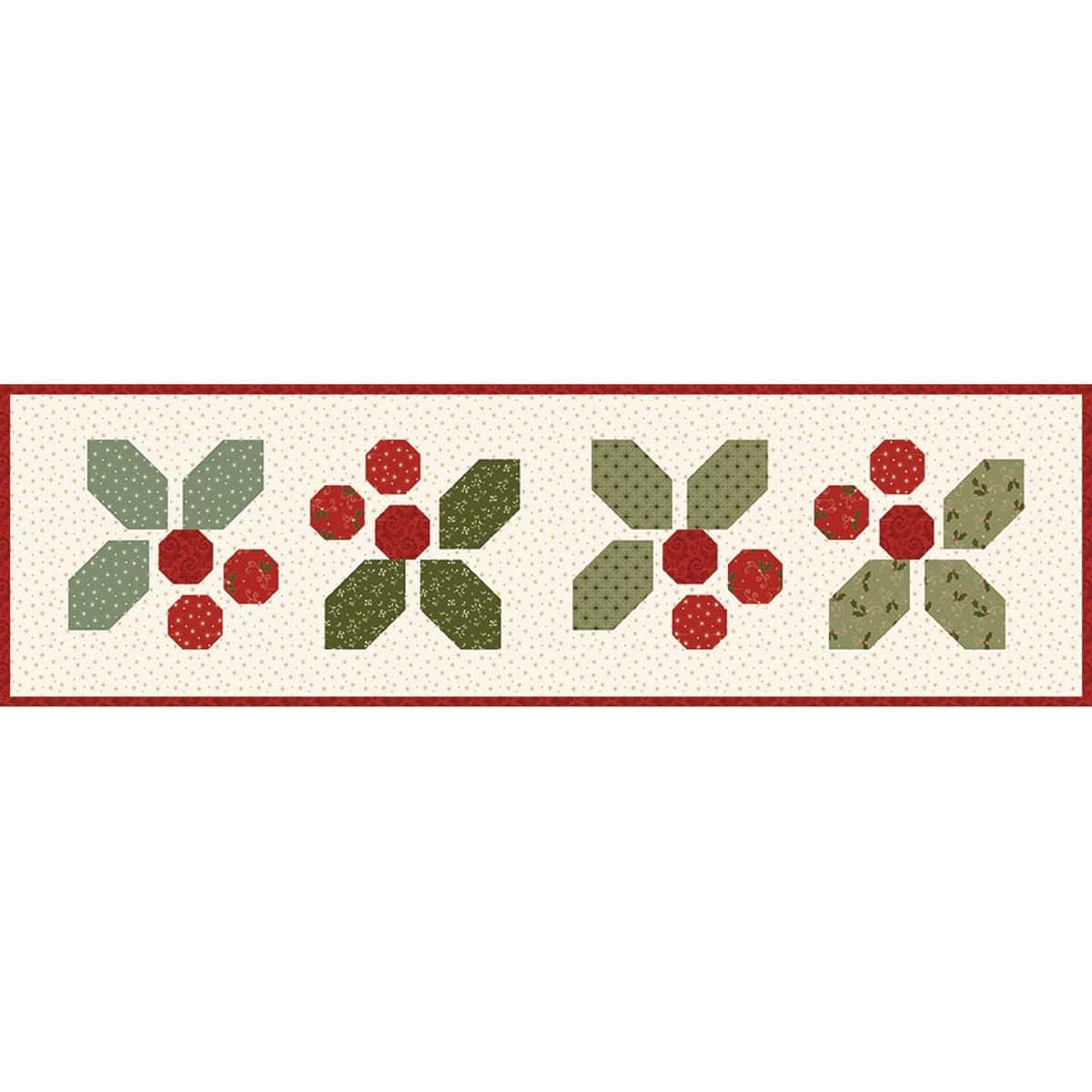 Runner Pattern, Holly-Day Cheer by Sandy Gervais for Riley Blake Designs