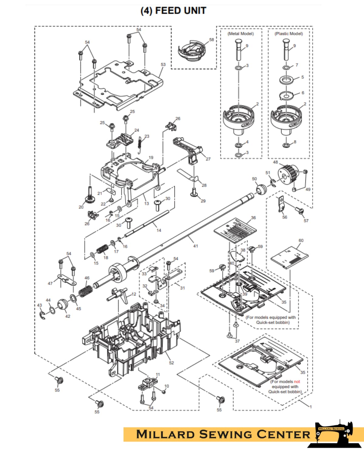 Feed Dogs for Brother Sewing Machines