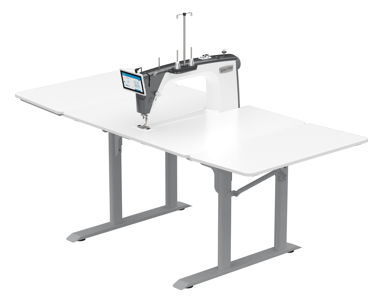19″ Longarm Quilting Machine, 19SD Longarm Sewing Machine Head with Sit Down Table by Grace