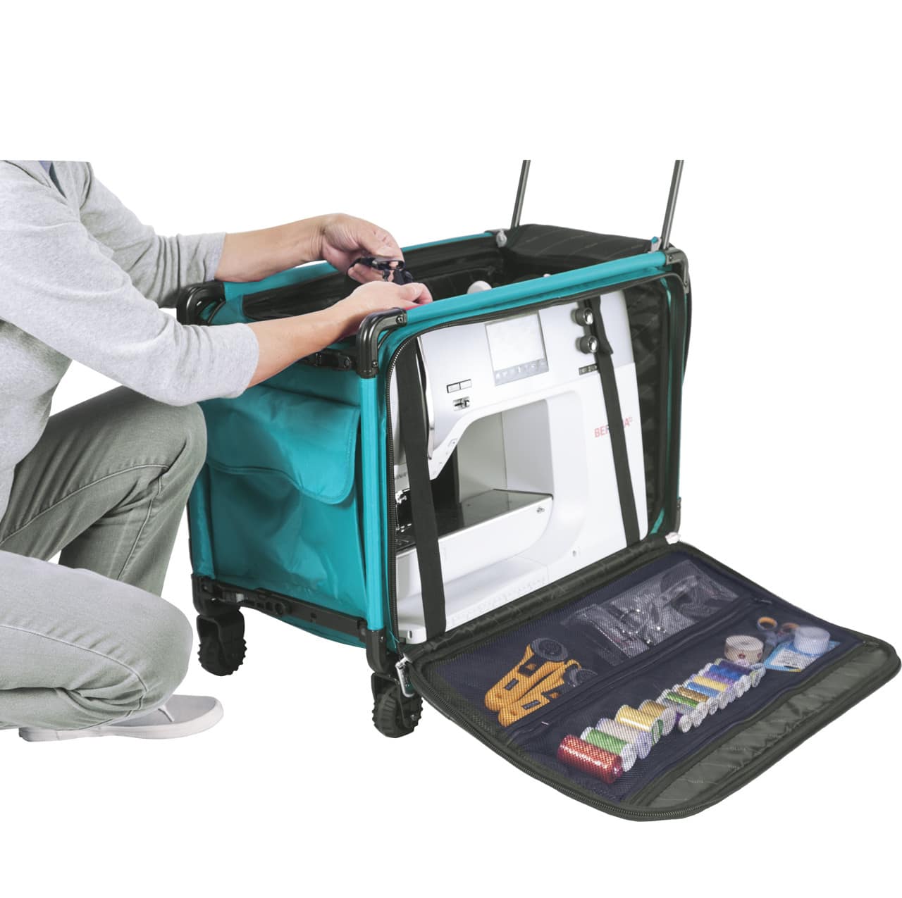 Sewing Machine Bag, 1XL Size Machine On Wheels by Tutto - Image 7