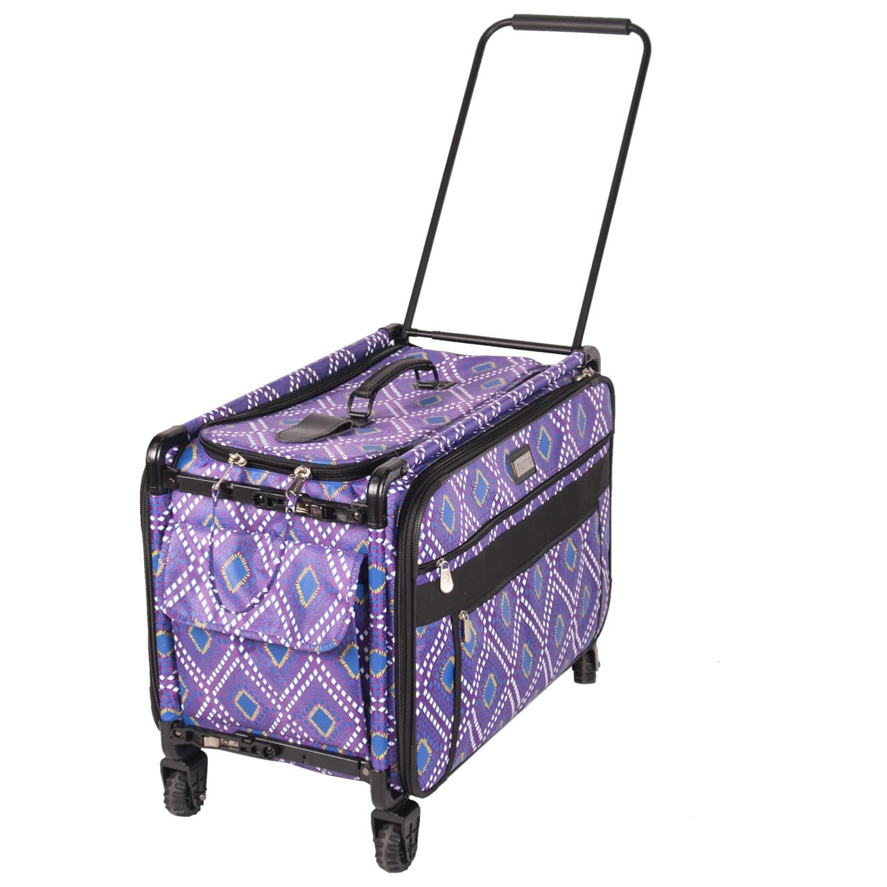 Sewing Machine Bag, 1XL Size Modern Monster Machine on Wheels Bag by Tutto