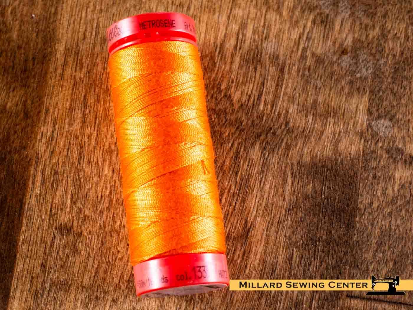 Metrosene All Purpose Polyester Sewing Thread in 1335 Tangerine by Mettler
