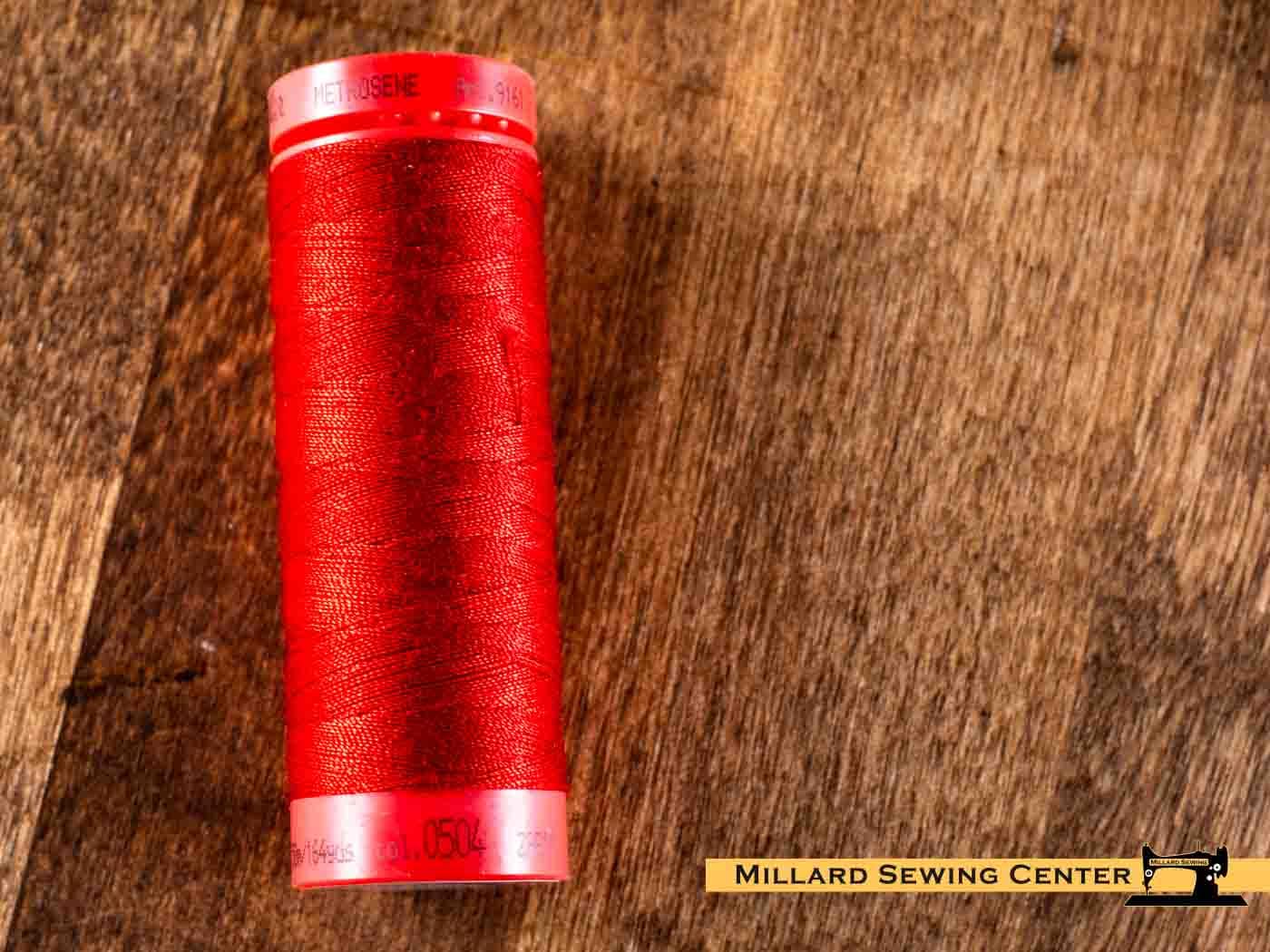 Metrosene All Purpose Polyester Sewing Thread in 0504 Country Red by Mettler