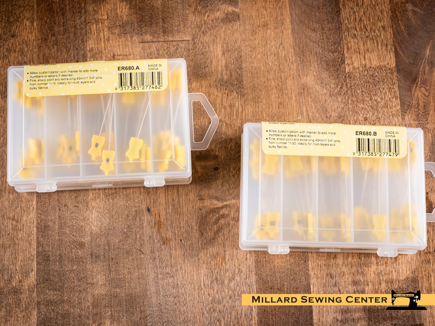 Pins, Numerical 1-20 Markings, 200 Piece Set by Sew Easy - Image 3