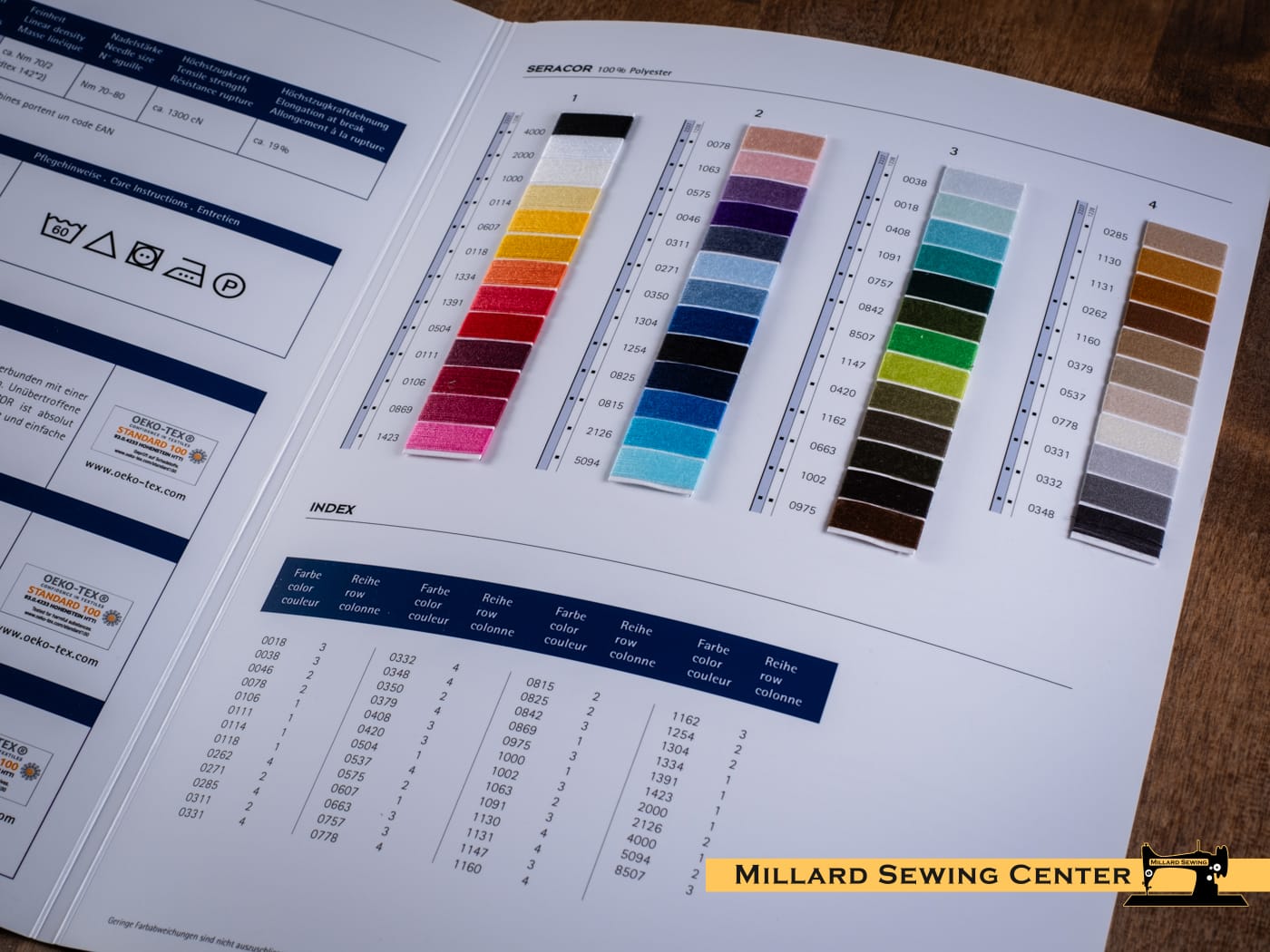 Color Card, Seracor 100% Polyester by Mettler - Image 2