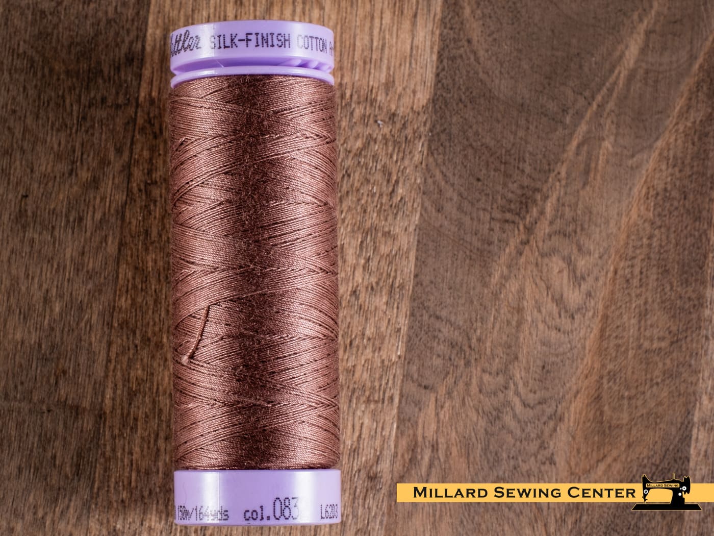 Silk Finish 50wt Mercerized Cotton Sewing Thread in 0832 Clove by Mettler