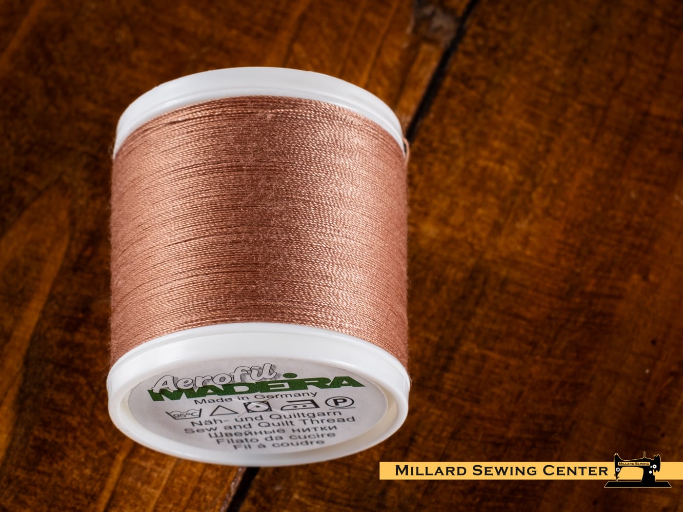 Aerofil 40wt Polyester Thread in 9885 Dark Tan Clay by Madeira