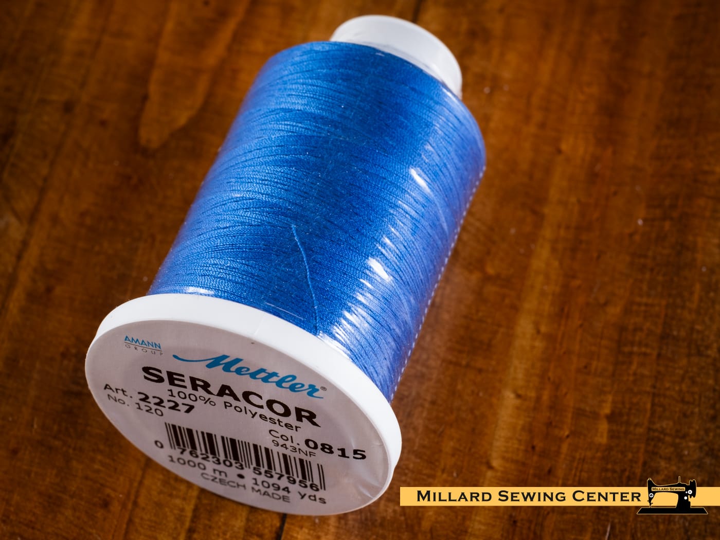 Seracor All Purpose Serger Thread in 0815 Cobalt Blue by Mettler - Image 3