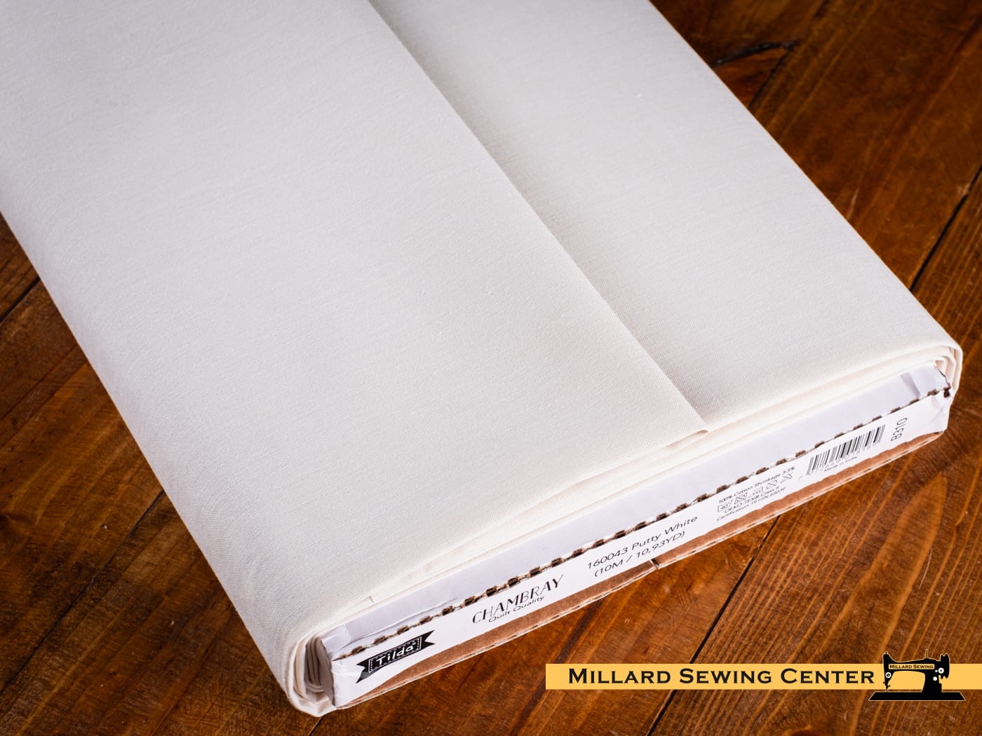 Cotton Fabric, 44″ Wide in Chambray Putty White by Tilda