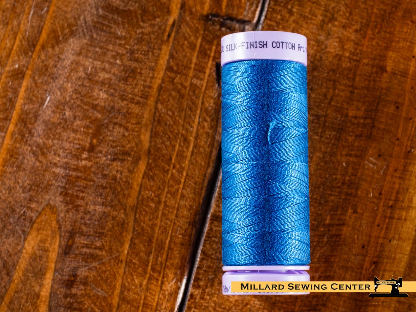 Silk Finish 50wt Mercerized Cotton Sewing Thread in 0024 Colonial Blue by Mettler
