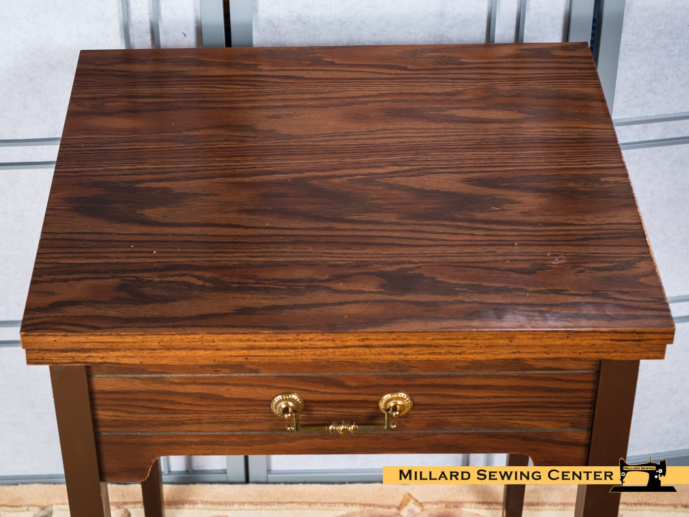 Sewing Machine Cabinet For Sears Kenmore Square Flat Bed, Model 412.9152181 By Sears Kenmore - Image 4