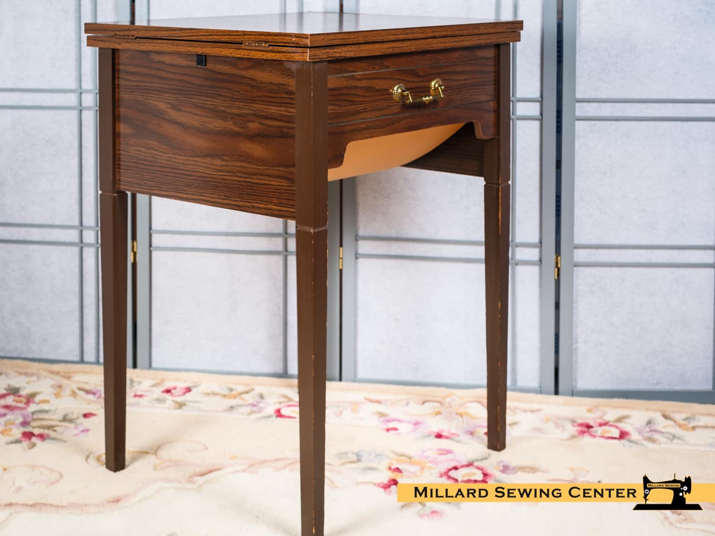 Sewing Machine Cabinet For Sears Kenmore Square Flat Bed, Model 412.9152181 By Sears Kenmore - Image 3