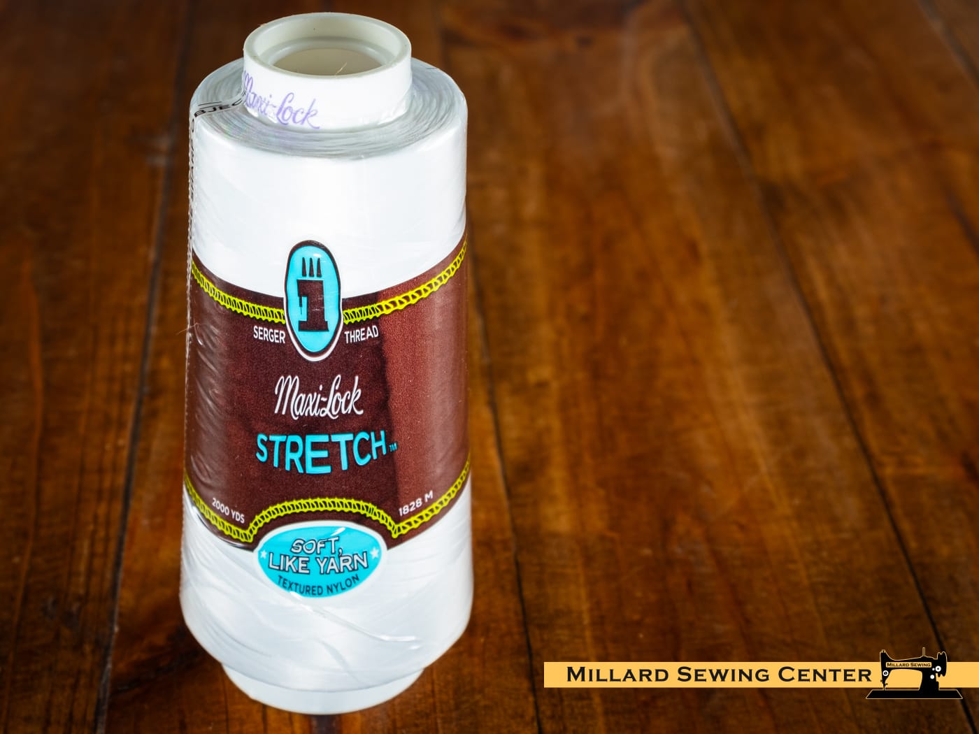 Maxi Lock Stretch Thread 2000yd in White – Millard Sewing Center