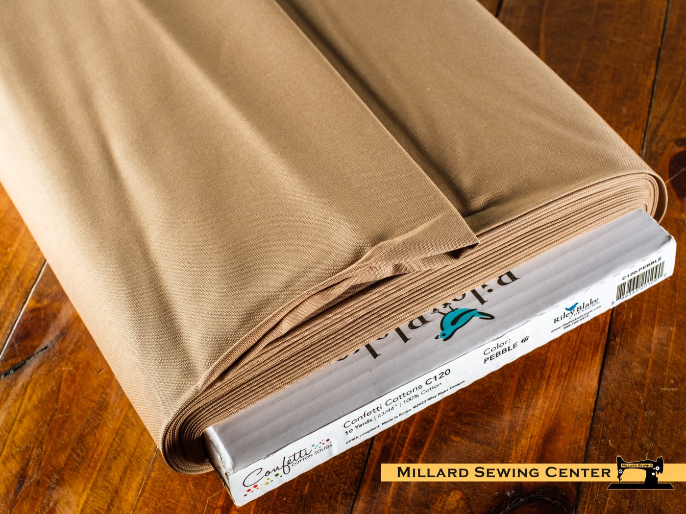 Cotton Fabric, 43"/44" Wide Confetti Cotton™ in Pebble by Riley Blake Designs