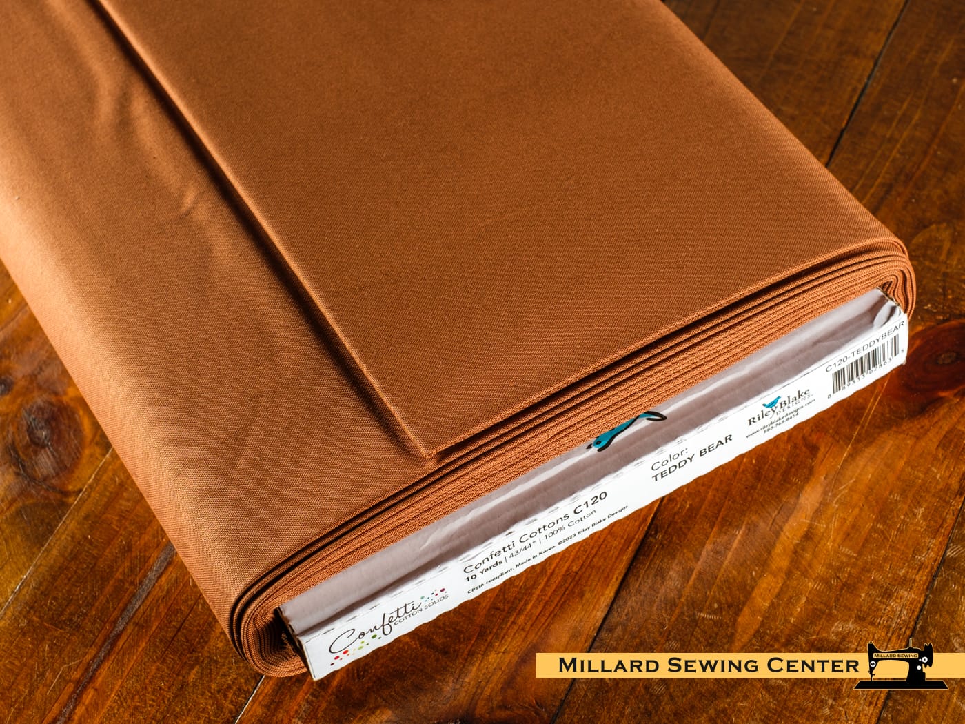 Cotton Fabric, 43"/44" Wide Confetti Cotton™ in Teddy Bear by Riley Blake Designs