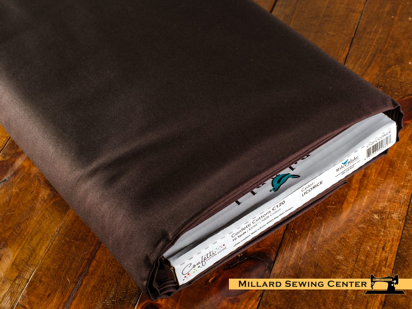 Cotton Fabric, 43"/44" Wide Confetti Cotton™ in Licorice by Riley Blake Designs