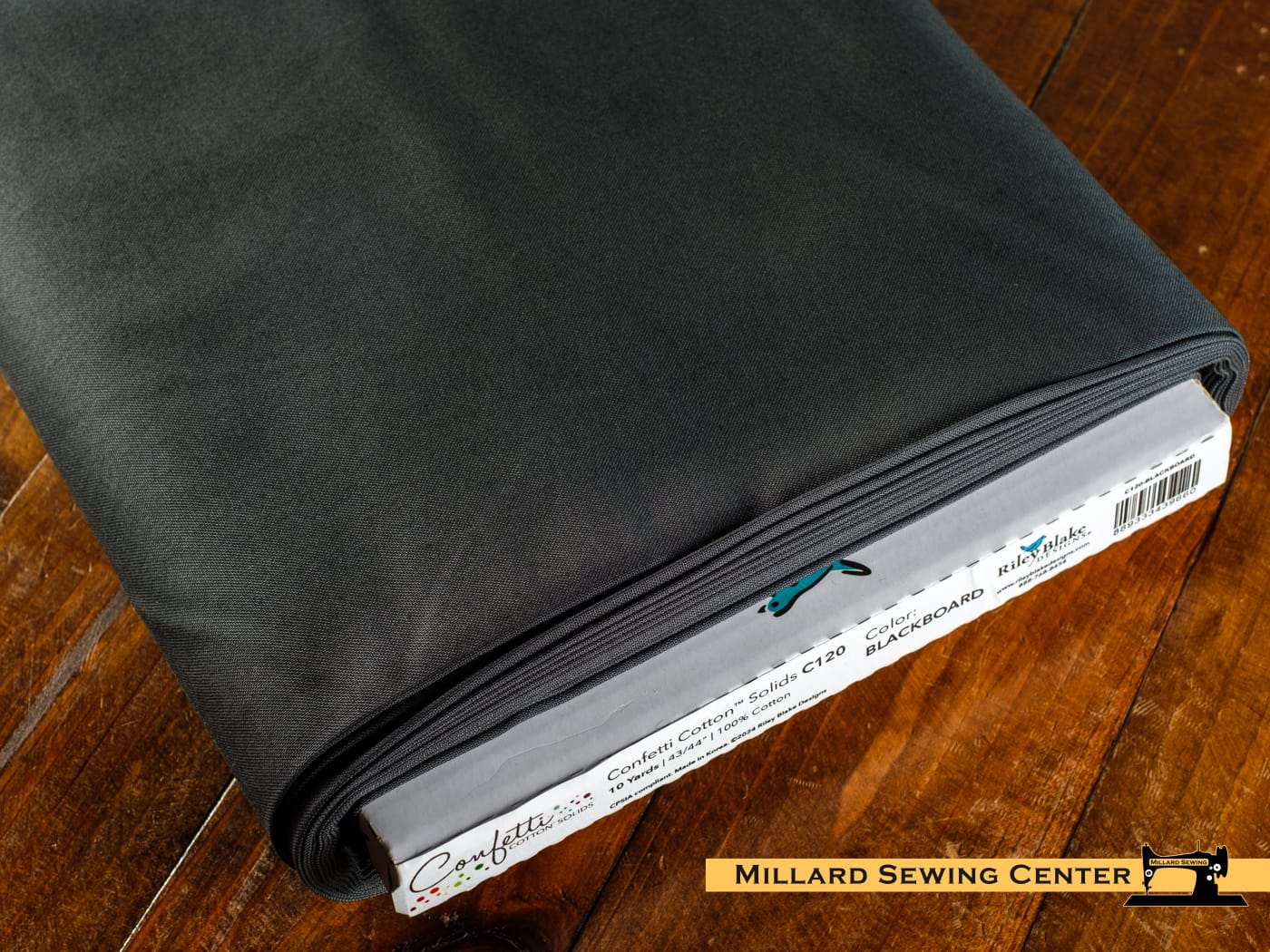 Cotton Fabric, 43"/44" Wide Confetti Cotton™ in Blackboard by Riley Blake Designs