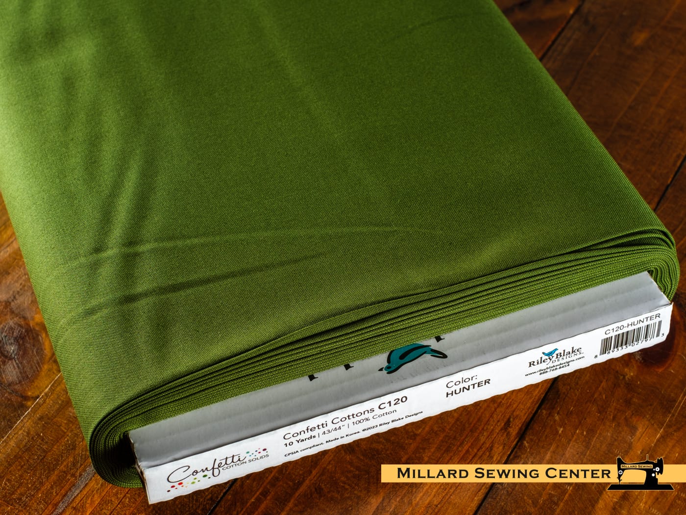 Cotton Fabric, 43"/44" Wide Confetti Cotton™ in Hunter by Riley Blake Designs