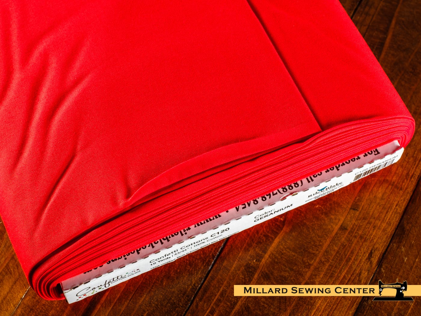 Cotton Fabric, 43"/44" Wide Confetti Cotton™ in Geranium by Riley Blake Designs