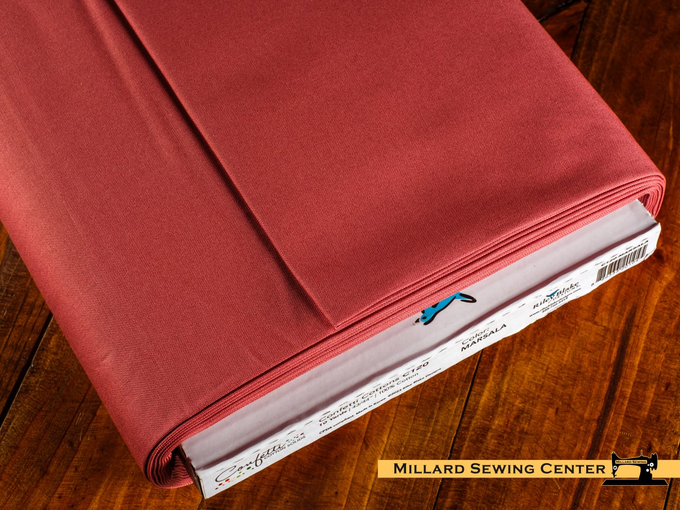 Cotton Fabric, 43"/44" Wide Confetti Cotton™ in Marsala by Riley Blake Designs