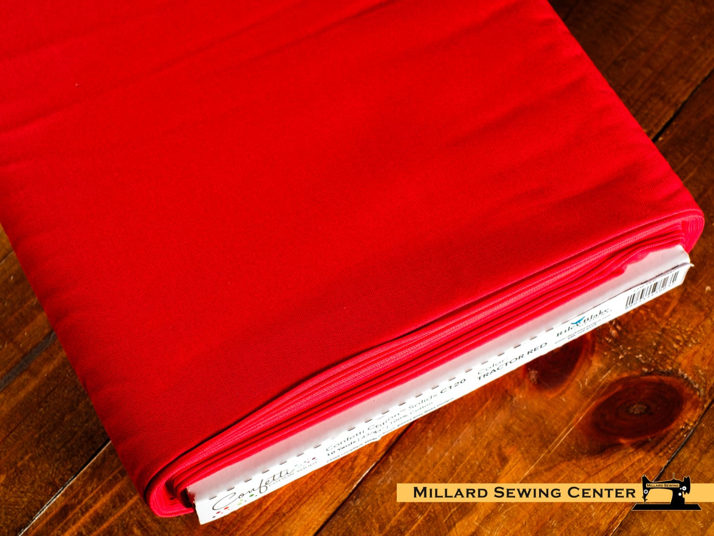 Cotton Fabric, 43"/44" Wide Confetti Cotton™ in Tractor Red by Riley Blake Designs