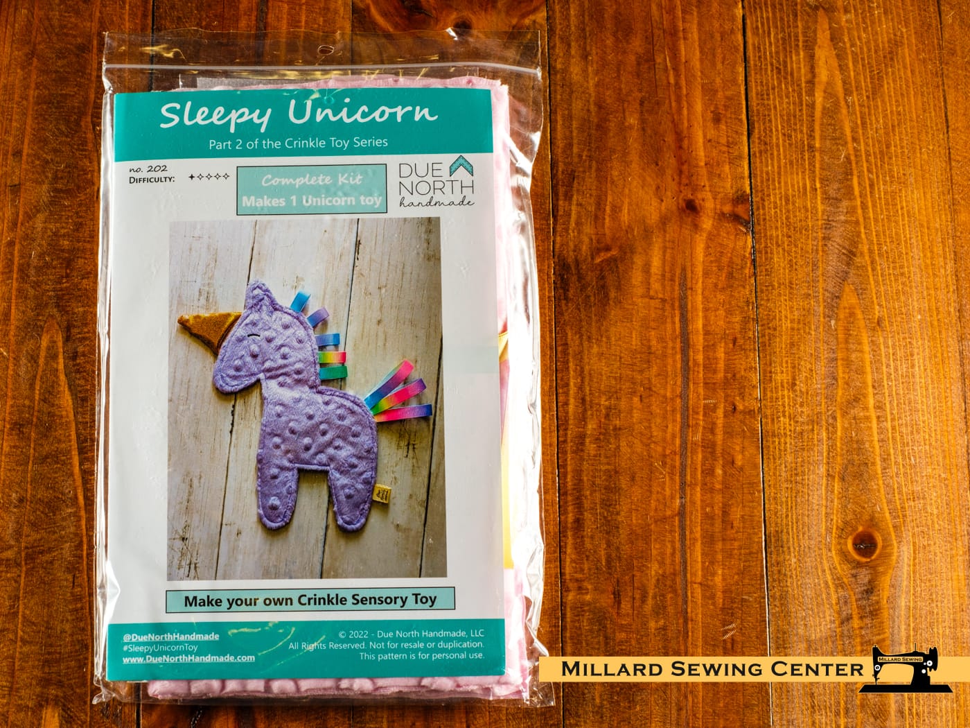 Sleepy Unicorn Toy Pattern Kit by Kate Bierle