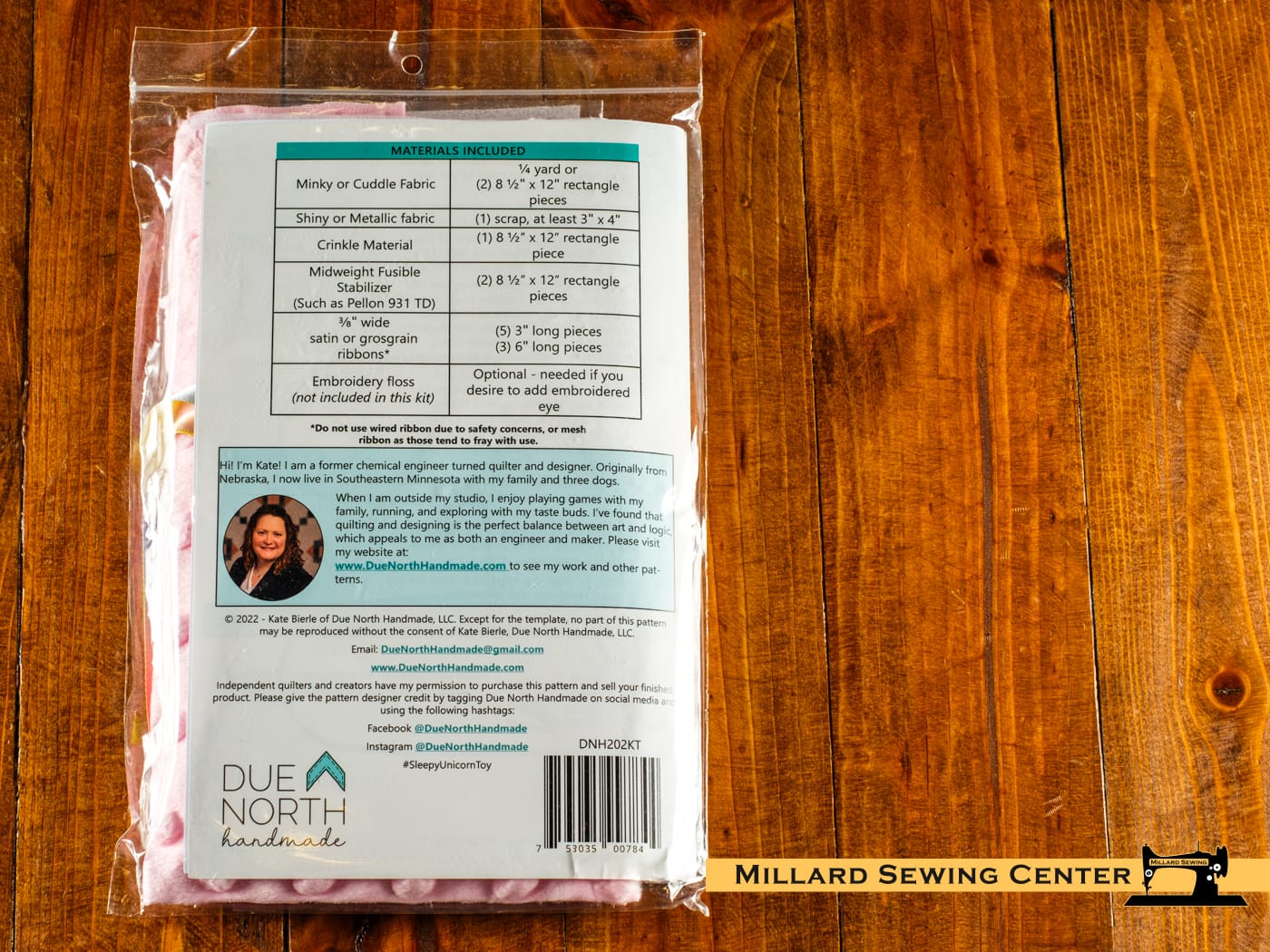 Sleepy Unicorn Toy Pattern Kit by Kate Bierle - Image 2