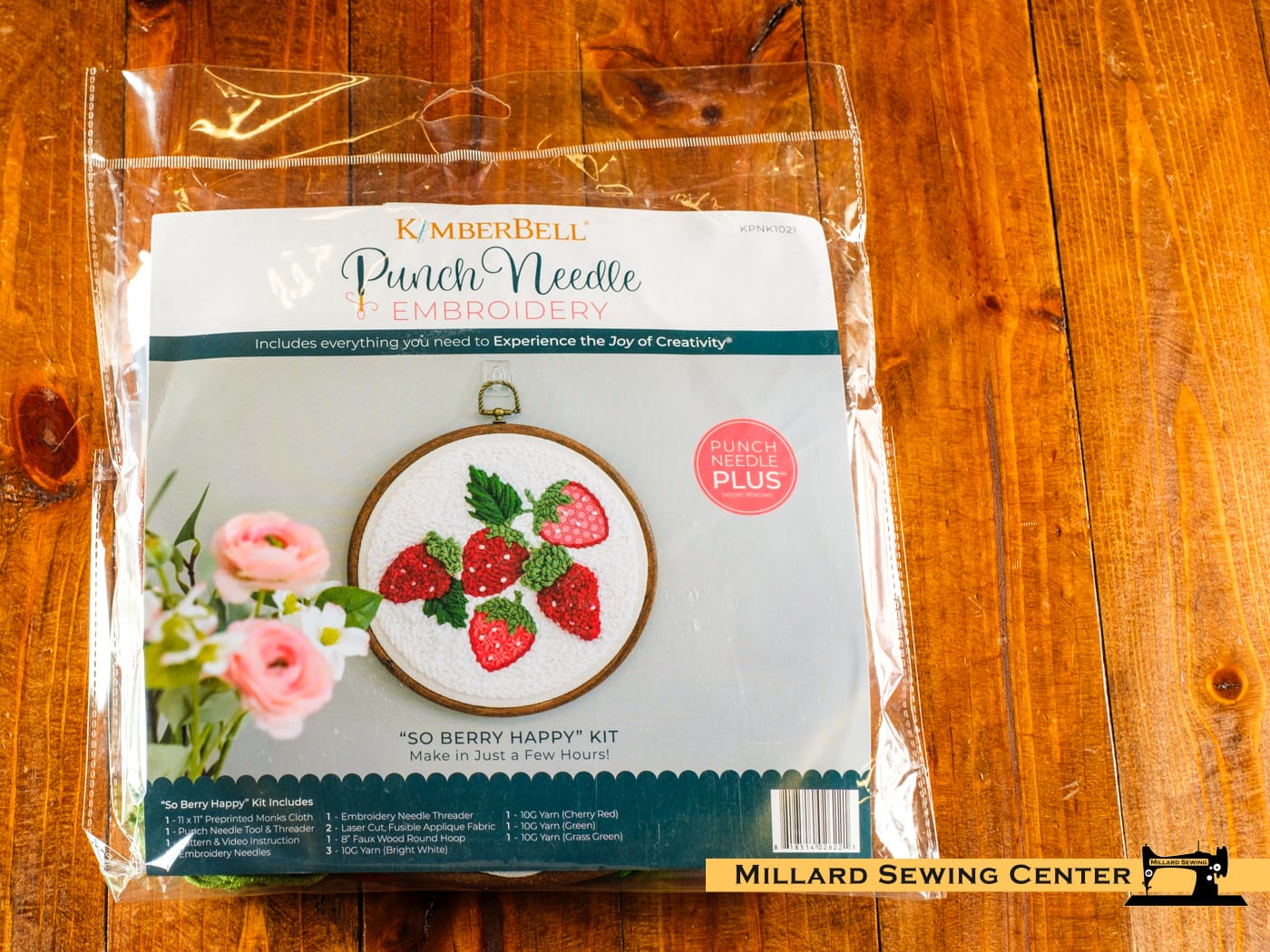 Punch Needle Embroidery Kit, So Berry Happy by Kimberbell