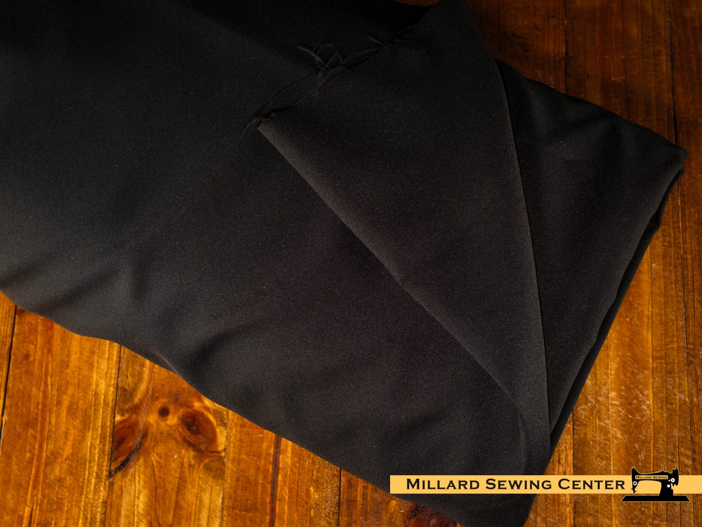 Polyester Fabric, 63″ Wide Poplin Plus in Black by EESCO