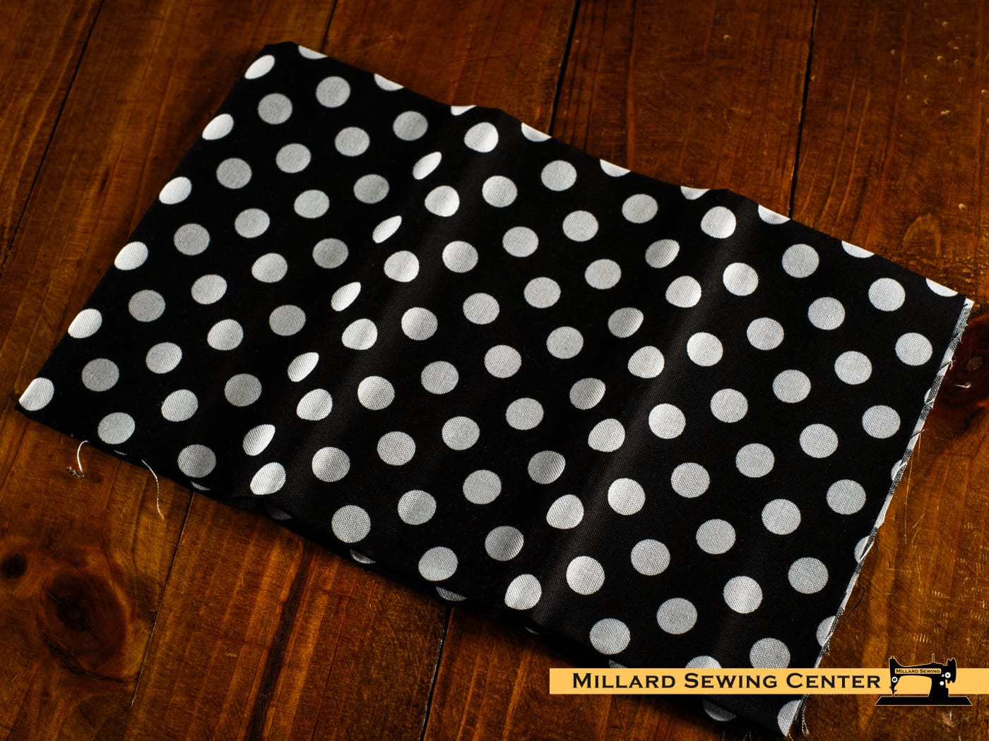 Cotton Fabric, 44″/45″ Wide Kimberbell Basics in Black Dots by Maywood Studio - Image 2