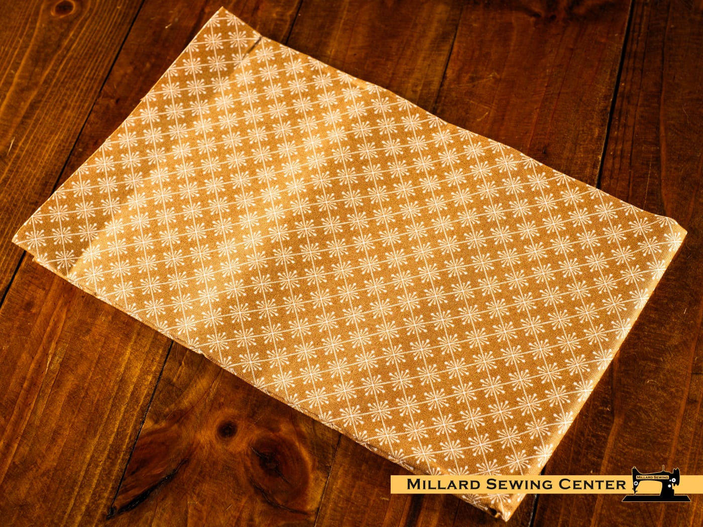 Cotton Fabric, 44″/45″ Wide Kimberbell Basics in Caramel Sparkle by Maywood Studio