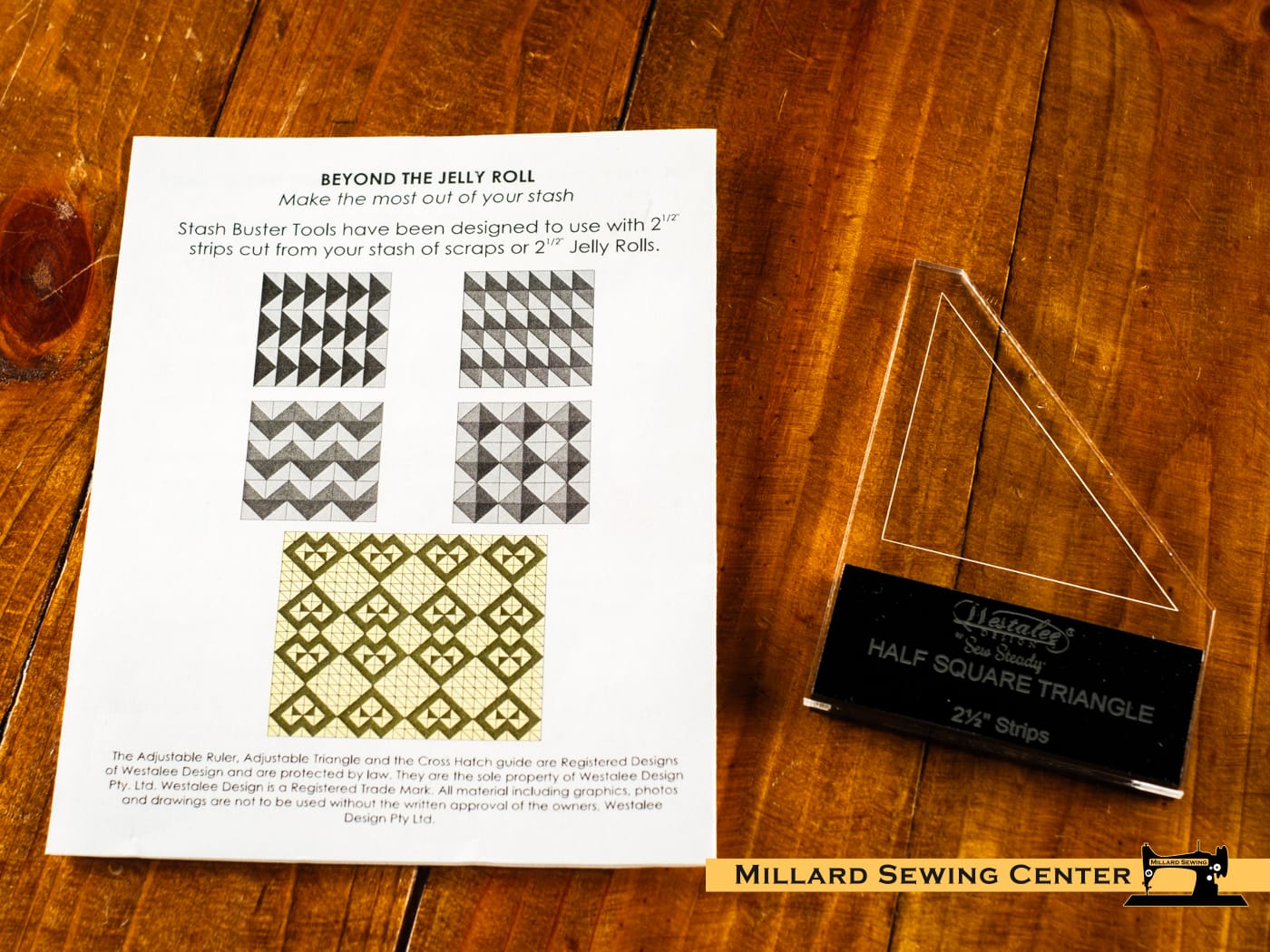 Ruler, Half Square Triangle Stash Buster Set by Westalee Design - Image 2