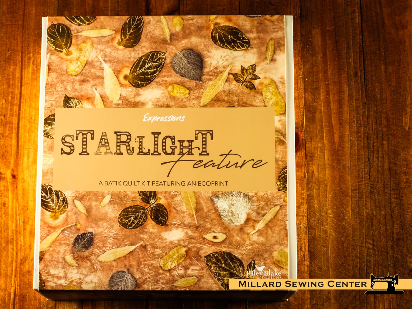 Quilt Kit, Express Yourself! Botanicals Starlight Pebble Pastiche by Riley Blake Designs