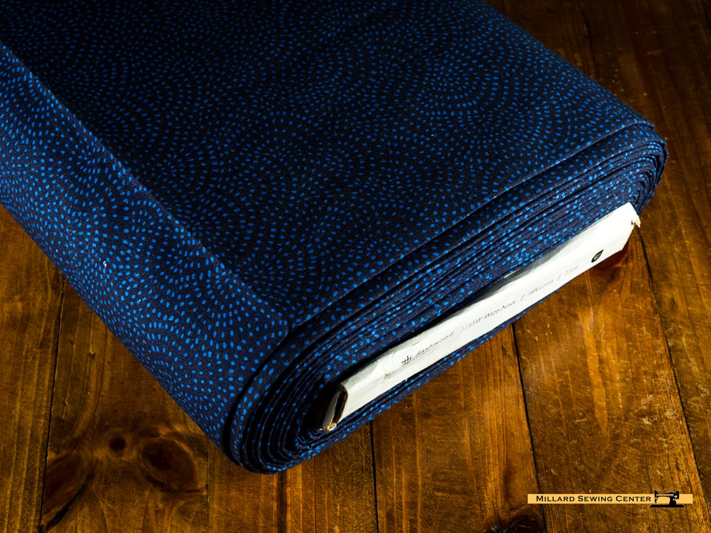Cotton Fabric, 108" Wide in Twist Wide Navy by Dashwood Studio